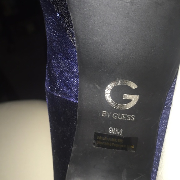 G By Guess Beautiful Blue Fabric Shoes - Picture 5 of 8